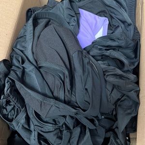 5lb box of elastic swim bottoms varied sizes